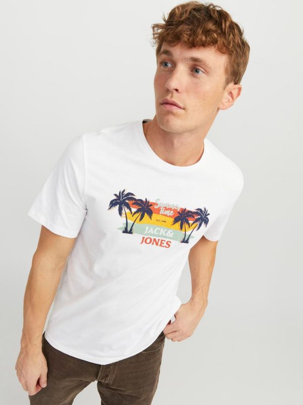 T-Shirt JACK & JONES 12249266 Λευκό