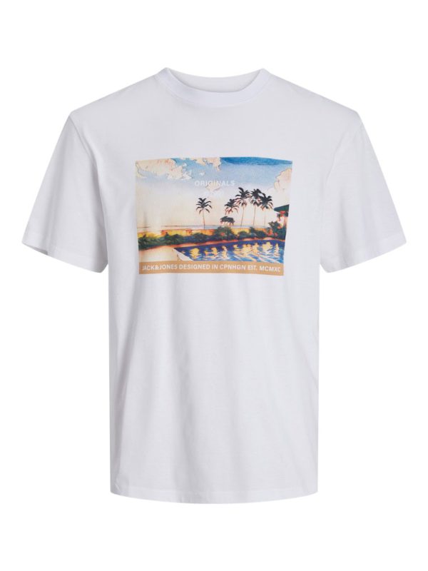 T-Shirt JACK & JONES 12253679 Λευκό