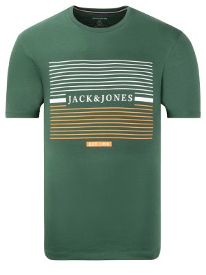 T-Shirt σε Μεγάλα Μεγέθη JACK & JONES 12254891 Green