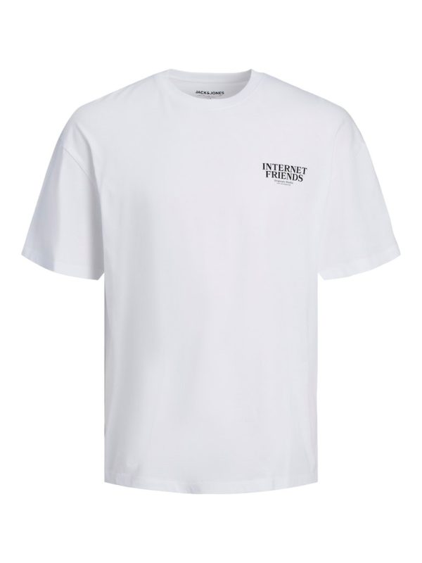 T-Shirt σε Μεγάλα Μεγέθη JACK & JONES 12258981 Λευκό