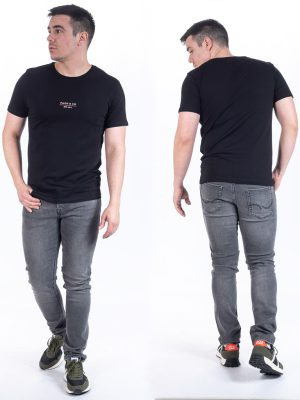 Κοντομάνικη Μπλούζα T-Shirt Paco & CO 2431002 Μαύρο