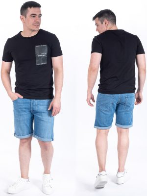 Κοντομάνικη Μπλούζα T-Shirt Paco & CO 2431007 Μαύρο