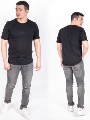 Κοντομάνικη Μπλούζα T-Shirt Paco & CO 2431011 Μαύρο
