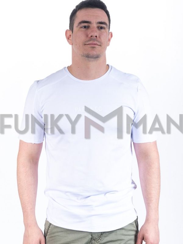Κοντομάνικη Μπλούζα T-Shirt Paco & CO 2431011 Λευκό