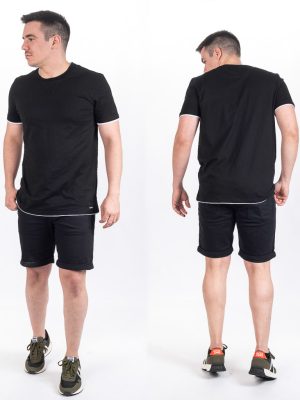 Κοντομάνικη Μπλούζα T-Shirt Paco 2431028 Μαύρο
