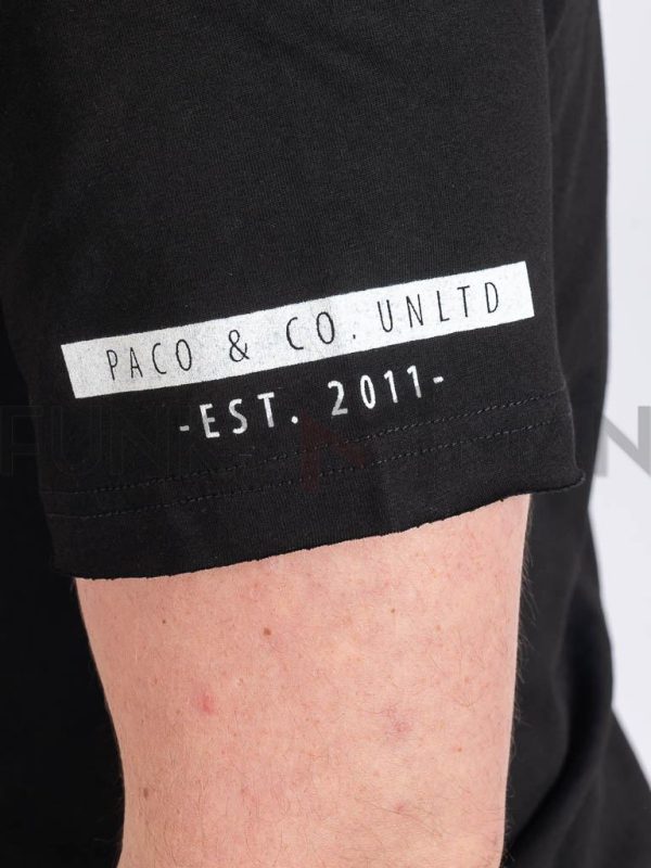 Κοντομάνικη Μπλούζα T-Shirt Paco & CO 2431044 Μαύρο