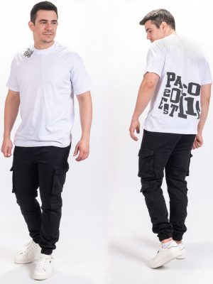 Κοντομάνικη Μπλούζα T-Shirt Paco & CO 2431058 Λευκό