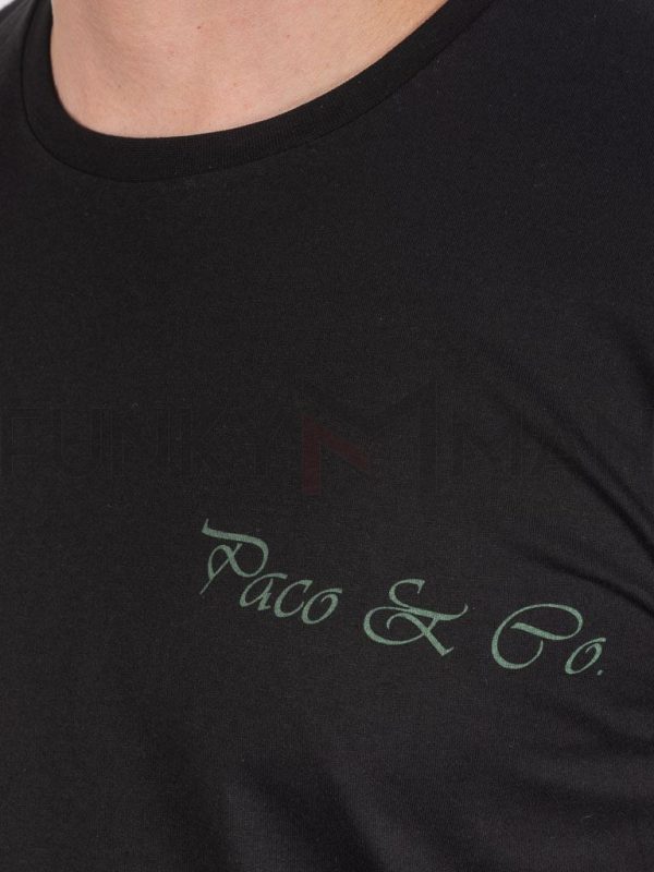 Κοντομάνικη Μπλούζα T-Shirt Paco & CO 2431061 Μαύρο