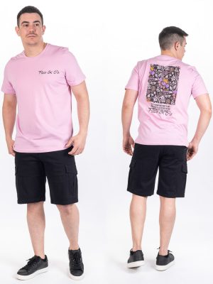 Κοντομάνικη Μπλούζα T-Shirt Paco & CO 2431061 Ροζ