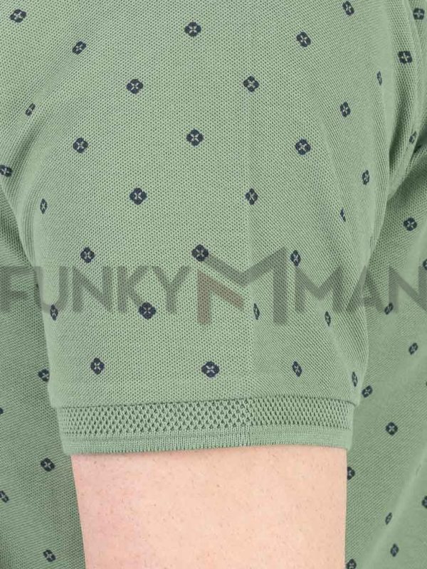 All Over Print Polo DOUBLE PS-315S DK Mint