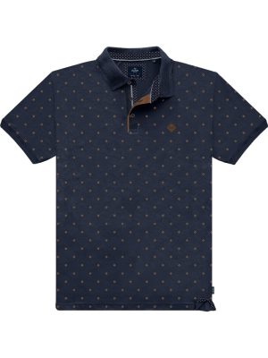 All Over Print Polo DOUBLE PS-315S Navy