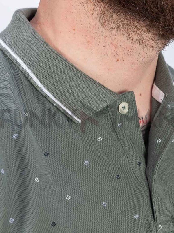 All Over Print Polo DOUBLE PS-316S AGAVE GREEN