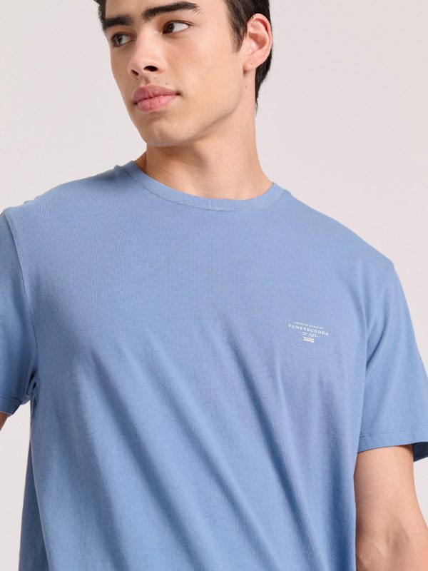 T-Shirt FUNKY BUDDHA FBM009-001-04 CHINA BLUE