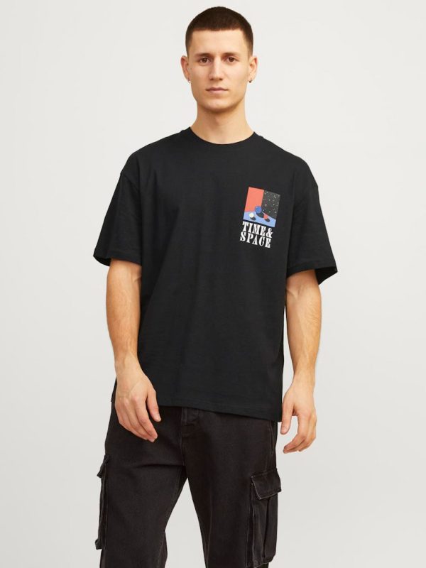 T-Shirt JACK & JONES 12256930 Μαύρο