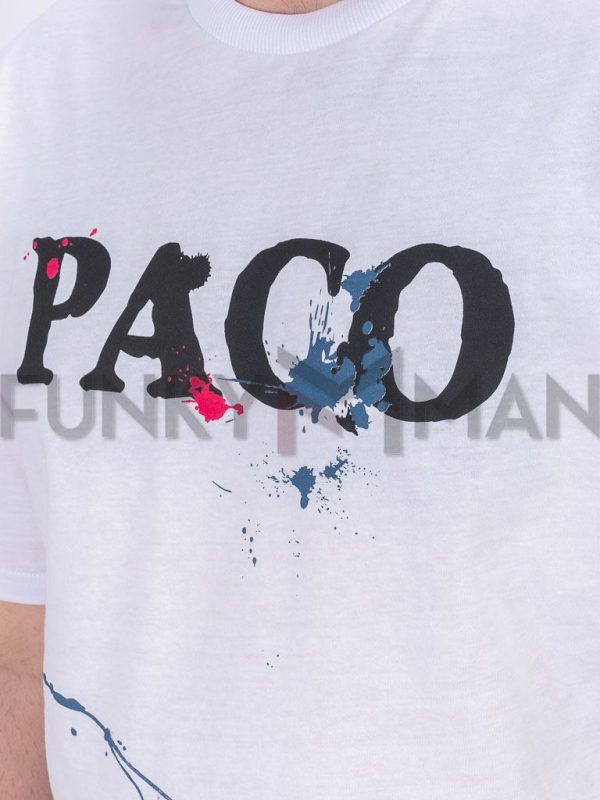 Κοντομάνικη Μπλούζα T-Shirt Paco & CO 2431074 Λευκό
