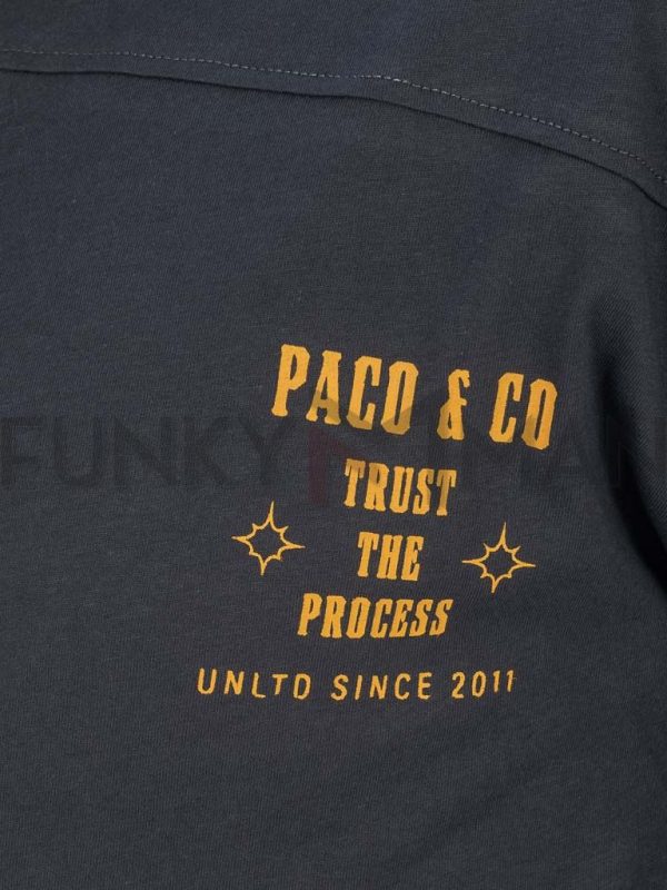 Κοντομάνικη Μπλούζα T-Shirt Paco & CO 2431079 GREY