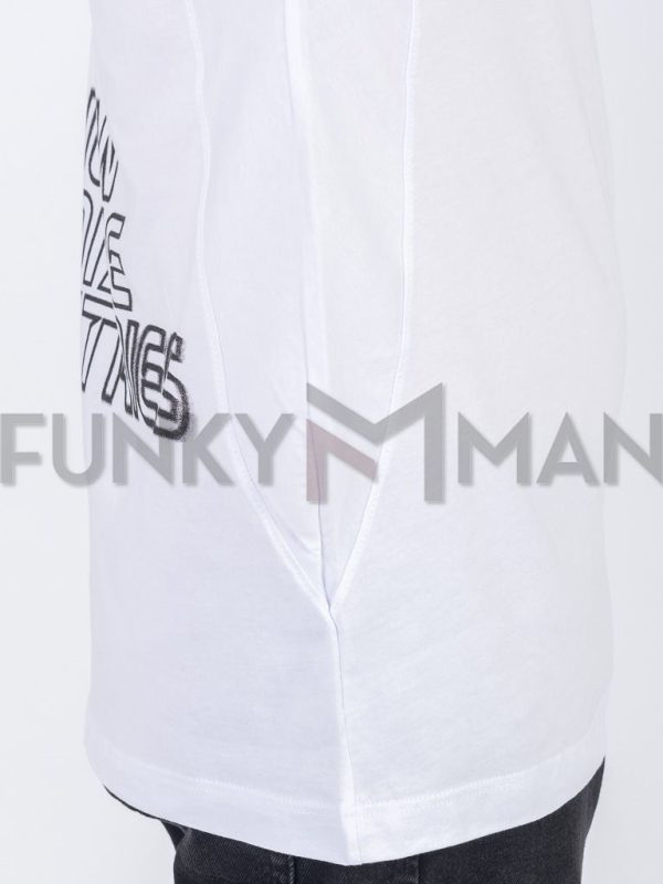 Κοντομάνικη Μπλούζα T-Shirt Paco & CO 2431080 Λευκό