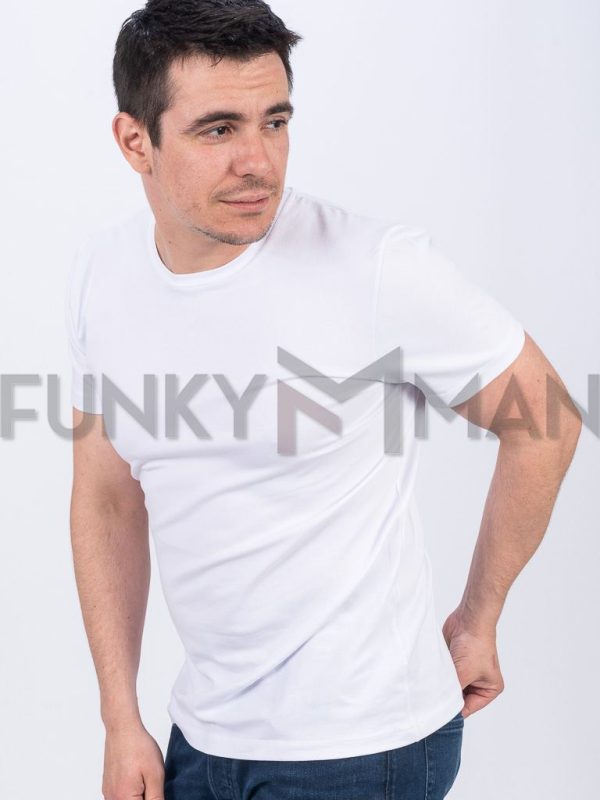 Κοντομάνικη Μπλούζα T-Shirt Paco & CO 2431810 Λευκό