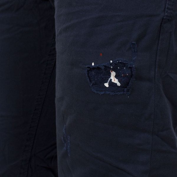 Παντελόνι Damaged jeans D32 Navy