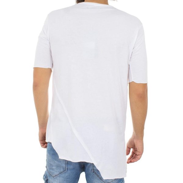 Κοντομάνικη Μπλούζα T-Shirt MESH&CO ADMITOS 01-226 Λευκό