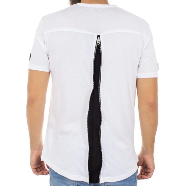 Κοντομάνικη Μπλούζα T-Shirt MESH&CO NEARCHOS 01-228 Λευκό