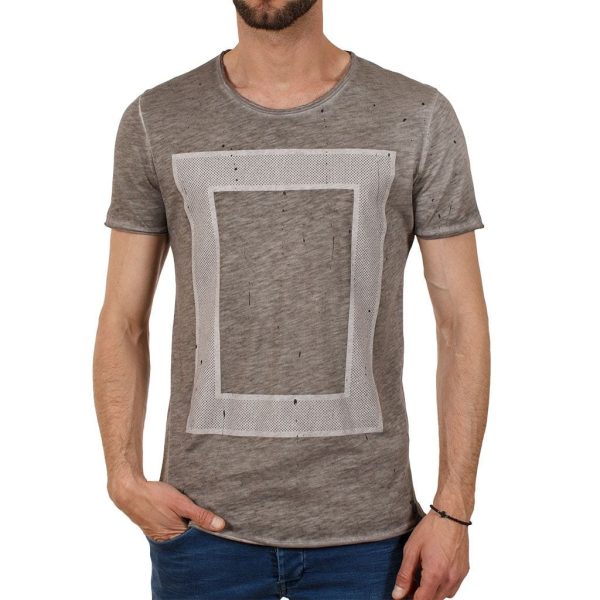 T-Shirt Best Choice S16088 SQUARE ΓκριΑνδρική μπλούζα T-Shirt Best Choice S16088 SQUARE