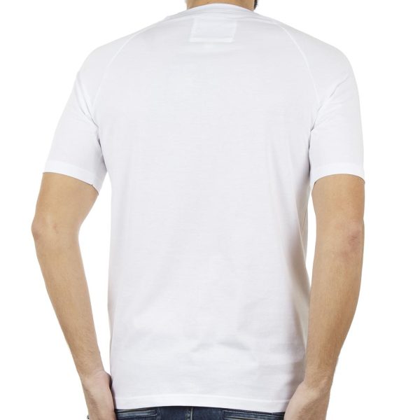 Κοντομάνικη Μπλούζα T-Shirt PONTEROSSO 18-2036 LOGO Λευκό