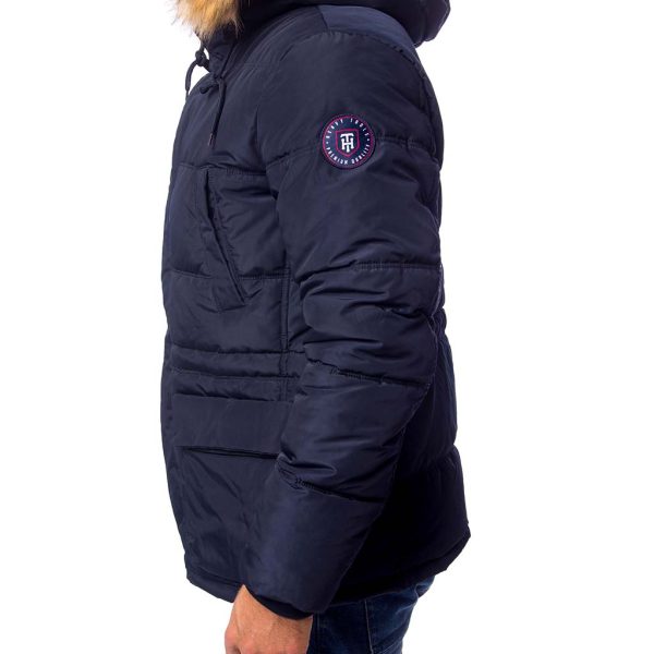 Χειμωνιάτικο Μπουφάν Jacket με Κουκούλα HEAVY TOOLS NICE18 Navy