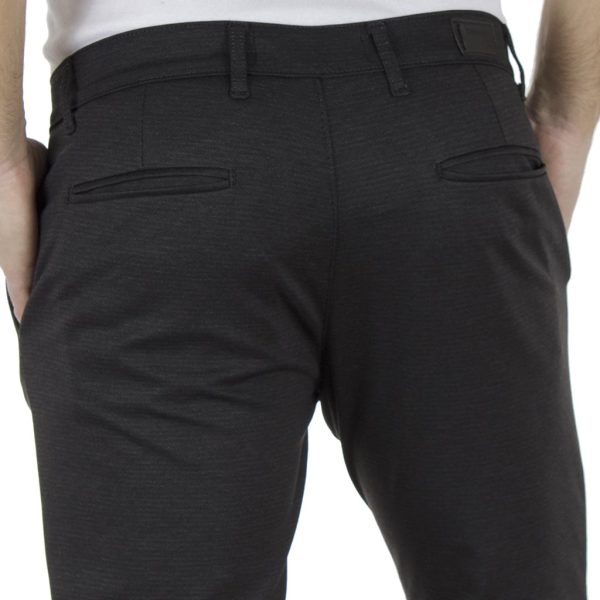 Παντελόνι με Πιέτα Casual Chinos DAMAGED D10A Μαύρο
