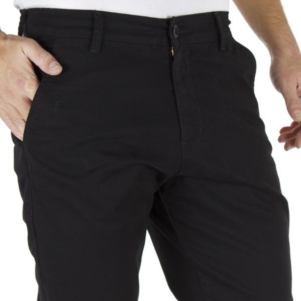 Παντελόνι Chinos με Φερμουάρ κάτω COVER BUTTER T0074 Μαύρο